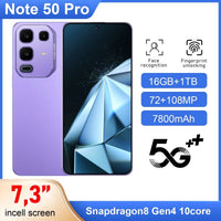 2025 Hot Selling Note 50 Pro 5G Smartphone LED Display 50MP AI Camera Features Android 14 Phone for Global Version Black 2025 Hot Selling Note 50 Pro 5G Smartphone LED Display 50MP AI Camera Features Android 14 Phone for Global Version - shop_name
