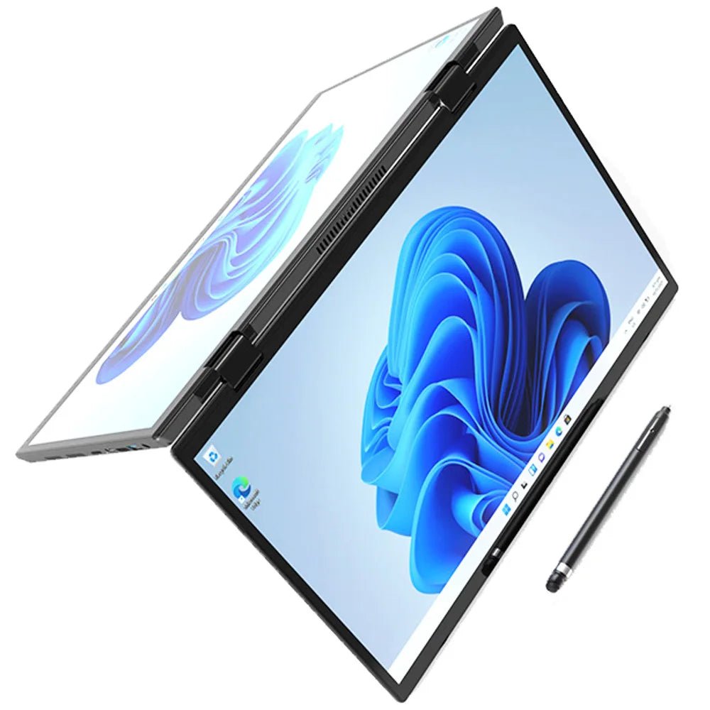 2025 New 14 Inch +14 Inch Dual Touch Screen Intel 13th N100 Aluminum Yoga Laptops for Business Office Education Laptop Gray 2025 New 14 Inch +14 Inch Dual Touch Screen Intel 13th N100 Aluminum Yoga Laptops for Business Office Education Laptop - shop_name