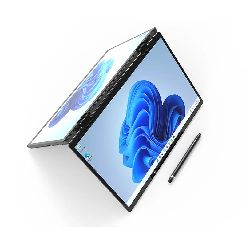 2025 New 14+14 Inch Yoga Dual Screen Touch Laptop 360° Rotatable Intel N95 16GB RAM 512GB SSD Win 11 Business Notebook PC Gray 2025 New 14+14 Inch Yoga Dual Screen Touch Laptop 360° Rotatable Intel N95 16GB RAM 512GB SSD Win 11 Business Notebook PC - shop_name