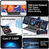 2025 New Arrival Brand New Intel Core I7 1260P Win 11 Business Laptop PC with Three Screens Fingerprint Unlock Laptops Gray 2025 New Arrival Brand New Intel Core I7 1260P Win 11 Business Laptop PC with Three Screens Fingerprint Unlock Laptops - shop_name