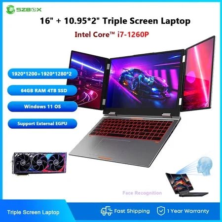 2025 New Arrival Brand New Intel Core I7 1260P Win 11 Business Laptop PC with Three Screens Fingerprint Unlock Laptops Gray 2025 New Arrival Brand New Intel Core I7 1260P Win 11 Business Laptop PC with Three Screens Fingerprint Unlock Laptops - shop_name