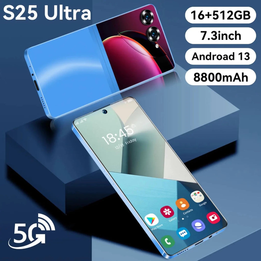 2025 New Arrival S25 Ultra Phone Global Version Mobile Phone 16GB+1TB Android 14.0 Cellphones Unlocked Smartphone Black 2025 New Arrival S25 Ultra Phone Global Version Mobile Phone 16GB+1TB Android 14.0 Cellphones Unlocked Smartphone - shop_name