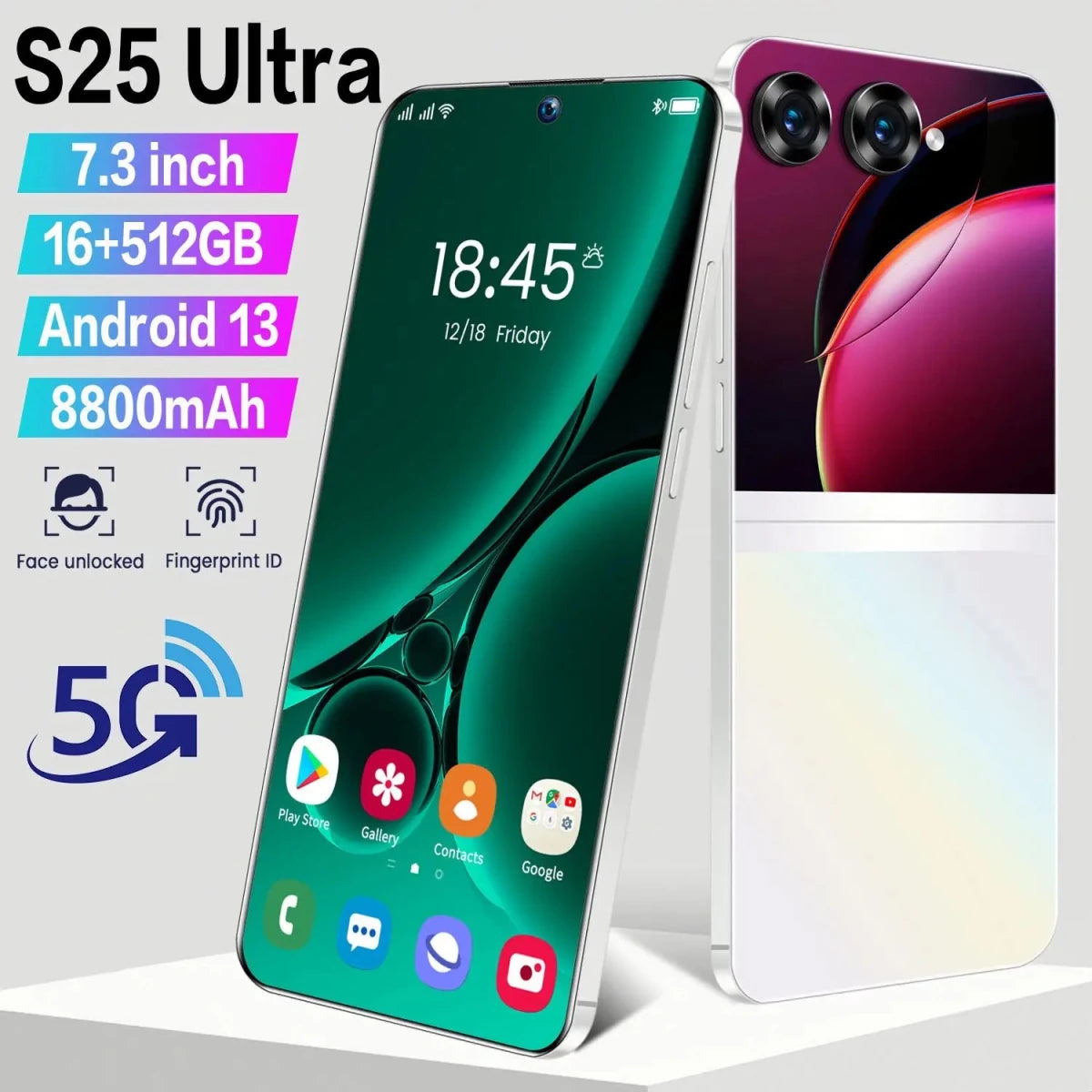 2025 New Design Fold S25 Ultra+ 5G Cell Mobile Phone 14+514GB Huge Memory Android 14 Hot Selling S Fold 24 Smart Phone White 2025 New Design Fold S25 Ultra+ 5G Cell Mobile Phone 14+514GB Huge Memory Android 14 Hot Selling S Fold 24 Smart Phone - shop_name