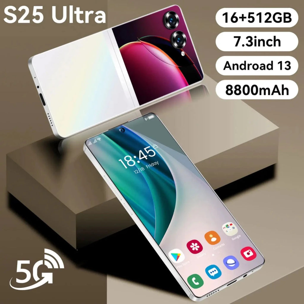 2025 New Design Fold S25 Ultra+ 5G Cell Mobile Phone 14+514GB Huge Memory Android 14 Hot Selling S Fold 24 Smart Phone White 2025 New Design Fold S25 Ultra+ 5G Cell Mobile Phone 14+514GB Huge Memory Android 14 Hot Selling S Fold 24 Smart Phone - shop_name