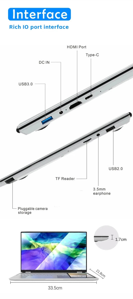 2025 New Gaming Laptop with Intel N100 Processor 16GB DDR4 512GB SSD RGB Lighting Thin Metal Design Silver 2025 New Gaming Laptop with Intel N100 Processor 16GB DDR4 512GB SSD RGB Lighting Thin Metal Design - shop_name