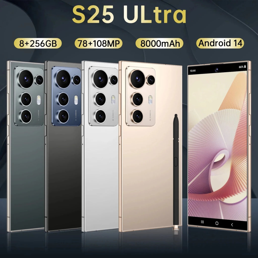 2025 S25 ULTRA Unlocked Android 5G Smartphone Global Version 8GB+256GB Memory 7.3 Inch Dual Sim Big Screen New S25 Mobile Phone Black 2025 S25 ULTRA Unlocked Android 5G Smartphone Global Version 8GB+256GB Memory 7.3 Inch Dual Sim Big Screen New S25 Mobile Phone - shop_name