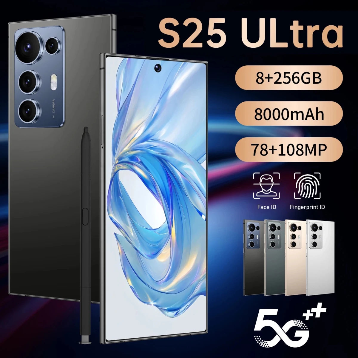 2025 S25 ULTRA Unlocked Android 5G Smartphone Global Version 8GB+256GB Memory 7.3 Inch Dual Sim Big Screen New S25 Mobile Phone Black 2025 S25 ULTRA Unlocked Android 5G Smartphone Global Version 8GB+256GB Memory 7.3 Inch Dual Sim Big Screen New S25 Mobile Phone - shop_name