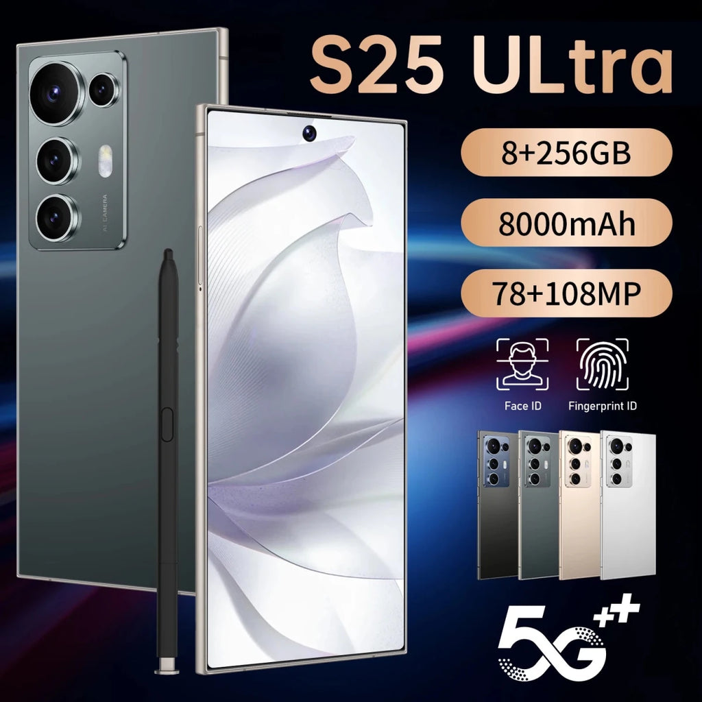2025 S25 ULTRA Unlocked Android 5G Smartphone Global Version 8GB+256GB Memory 7.3 Inch Dual Sim Big Screen New S25 Mobile Phone Black 2025 S25 ULTRA Unlocked Android 5G Smartphone Global Version 8GB+256GB Memory 7.3 Inch Dual Sim Big Screen New S25 Mobile Phone - shop_name