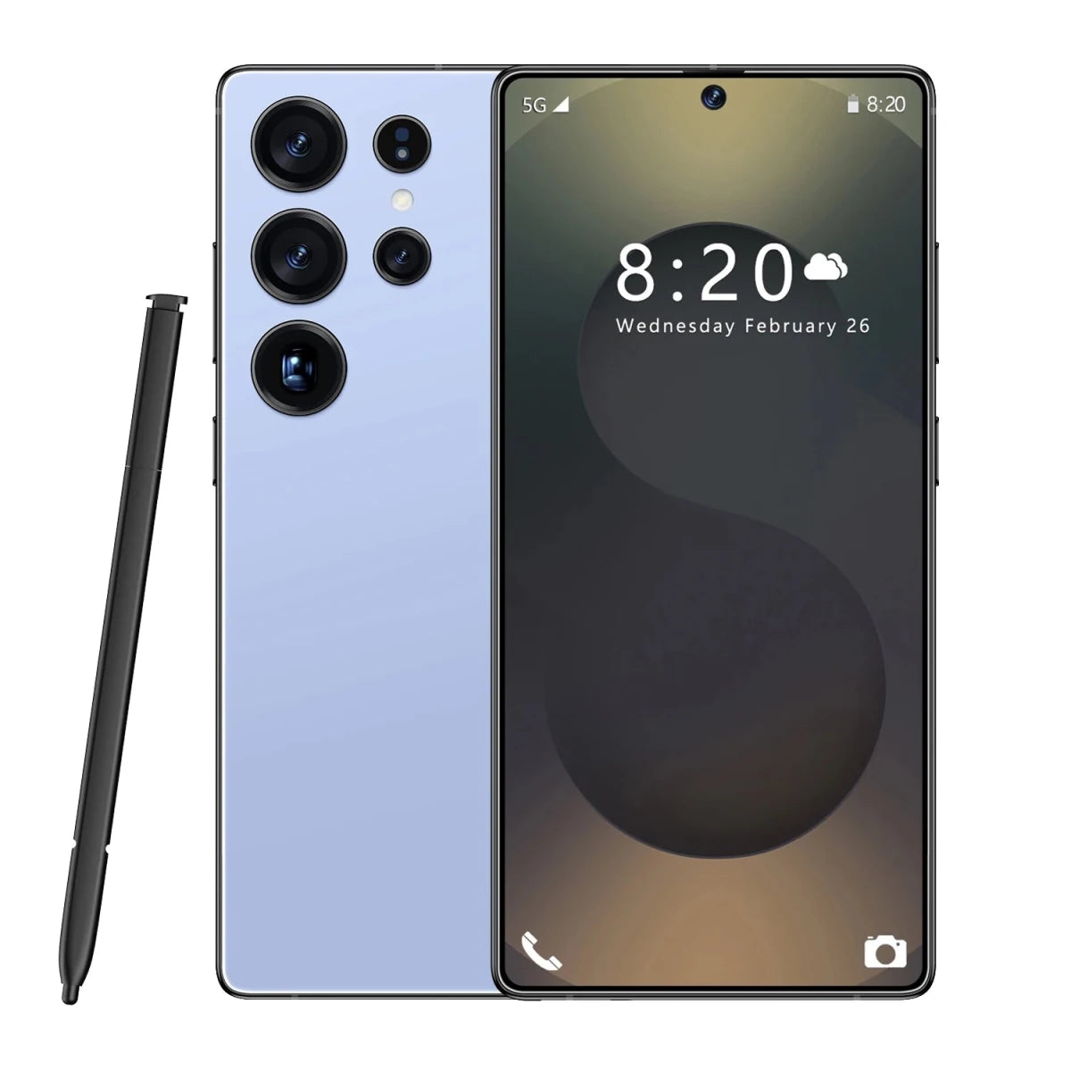 2025 S25Ultra New 5G Gaming Smart Phone Cross - Border Design Quad Core Dual SIM HD Display 108MP MTK Processor Facial Recognition Blue 2025 S25Ultra New 5G Gaming Smart Phone Cross - Border Design Quad Core Dual SIM HD Display 108MP MTK Processor Facial Recognition - shop_name