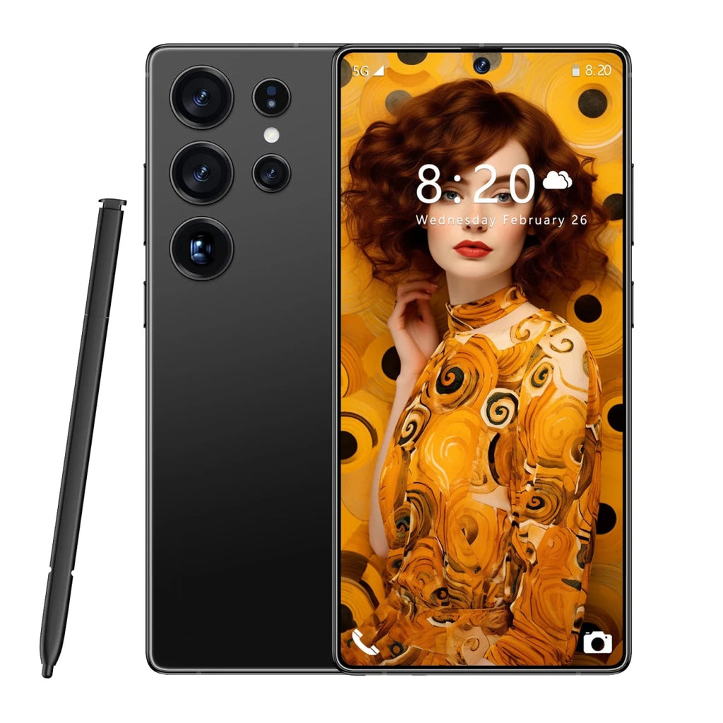 2025 S25Ultra New 5G Gaming Smart Phone Cross - Border Design Quad Core Dual SIM HD Display 108MP MTK Processor Facial Recognition White 2025 S25Ultra New 5G Gaming Smart Phone Cross - Border Design Quad Core Dual SIM HD Display 108MP MTK Processor Facial Recognition - shop_name