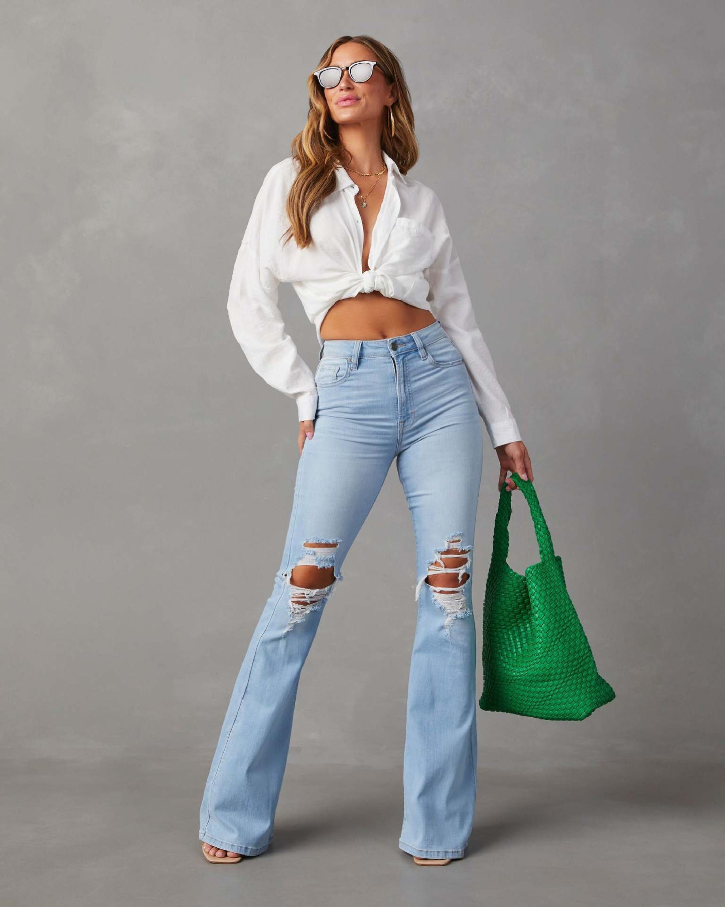 Fashion Temperament Wide-leg Jeans Women null