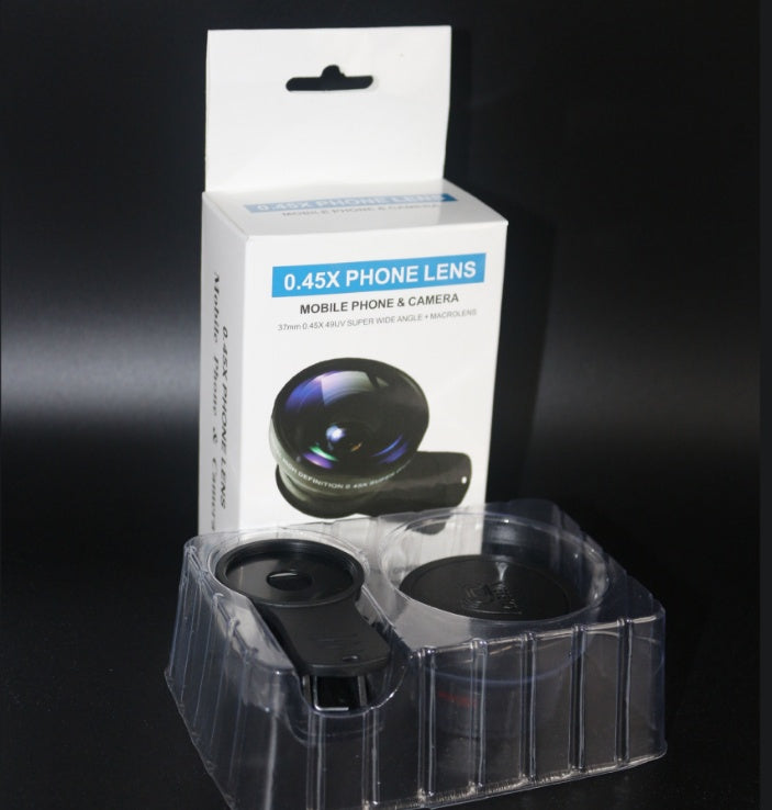 Phone Lens kit 0.45x Super Wide Angle & 12.5x Super Macro Lens HD Camera Lentes null