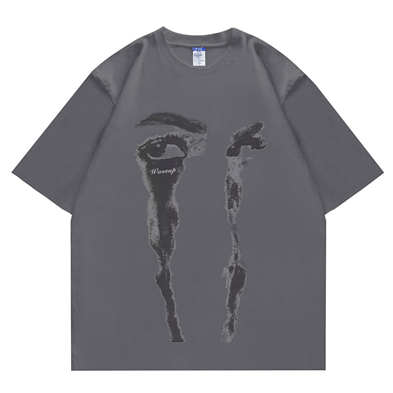 American Hip Hop China-Chic Brand Cotton Short Sleeve Boys' Vintage Loose Top