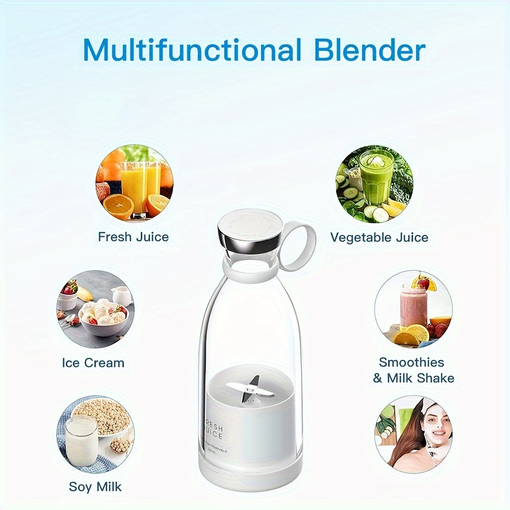 [Portable Fruit Blender] Wireless Mini Fruit Blender Juicer - 350ML Portable Electric, Perfect for On-the-Go!