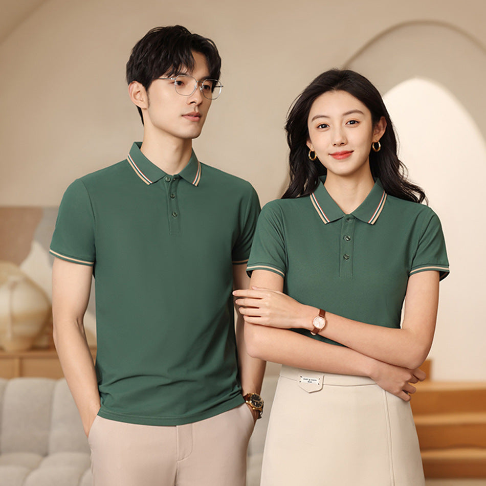 Summer Short-sleeved Polo Shirt Lapel