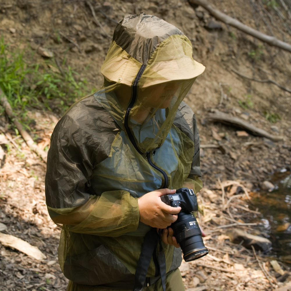 Anti-mosquito Clothing Men's Summer Outdoor Fishing Mountaineering Two-piece Set