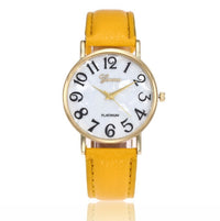 Marble Belt Watch Fashion Geneva Watch  Shell Face Casual Watch For Men And Women