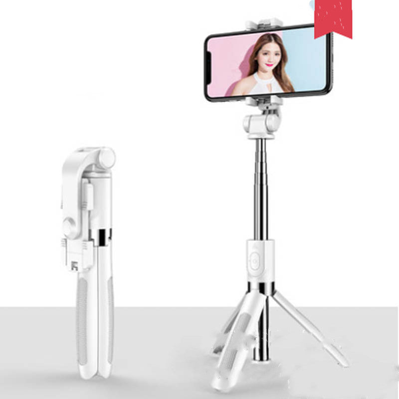 Compatible with Apple, Tripod Selfie Stick Mobile Universal Live Triangle Bracket One Bluetooth Selfie Artifact null