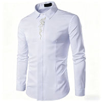 Stylish Lapel, Loose-fitting Casual Sports Button-up Shirt For Men