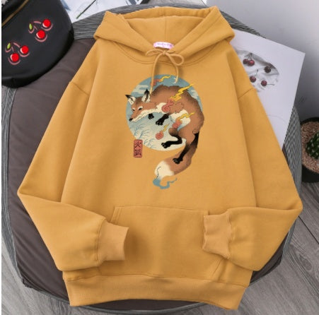 Fashion Pullover Print Hoodie Sweatshirt Plus Fleece Hoodie Men's Sweater null