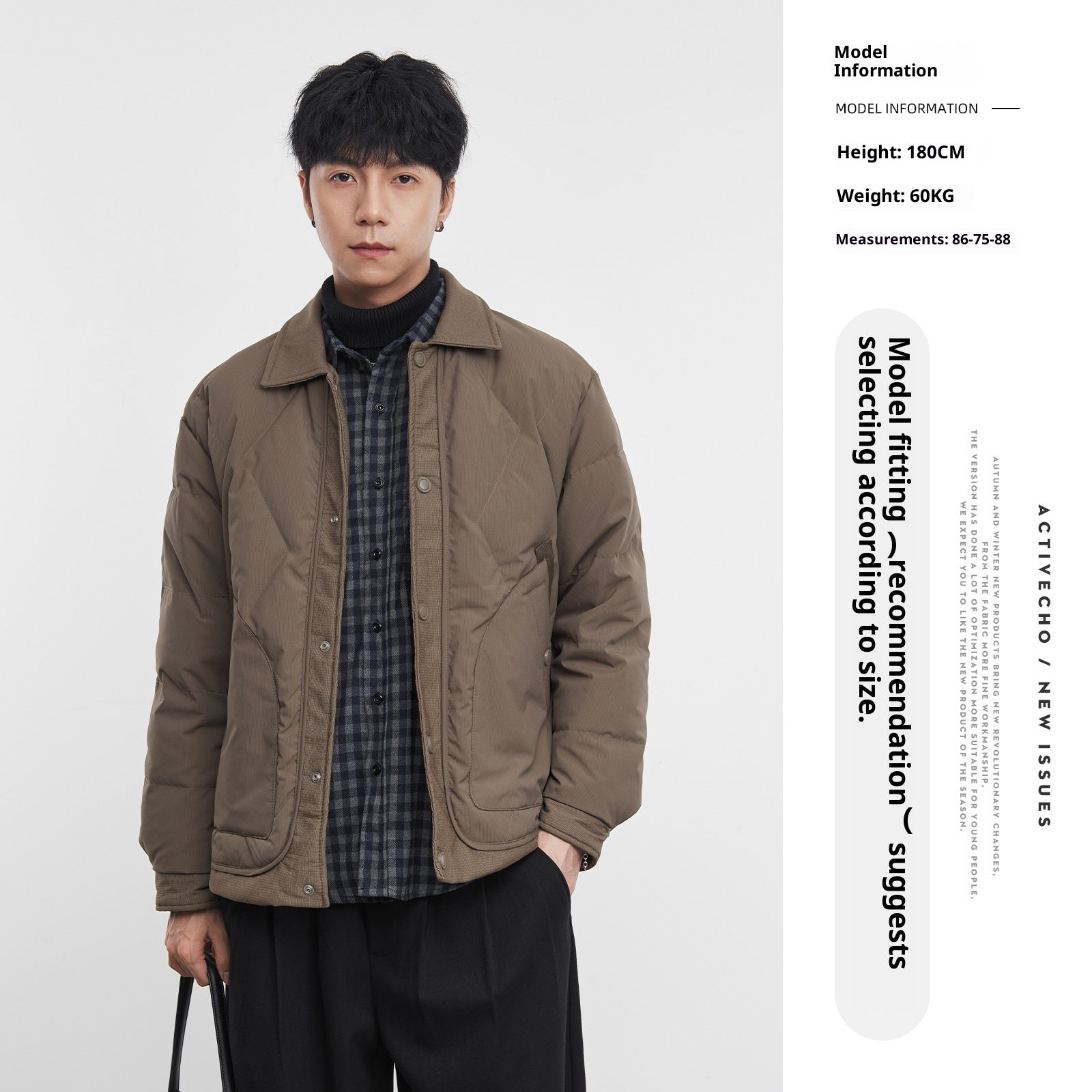 Lightweight Down Jacket Men's Coat Wide