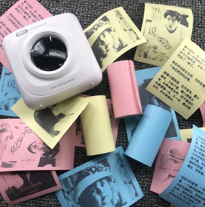 Mini Bliuetooth Wireless Thermal Printer Paper Sticker Label Printer null