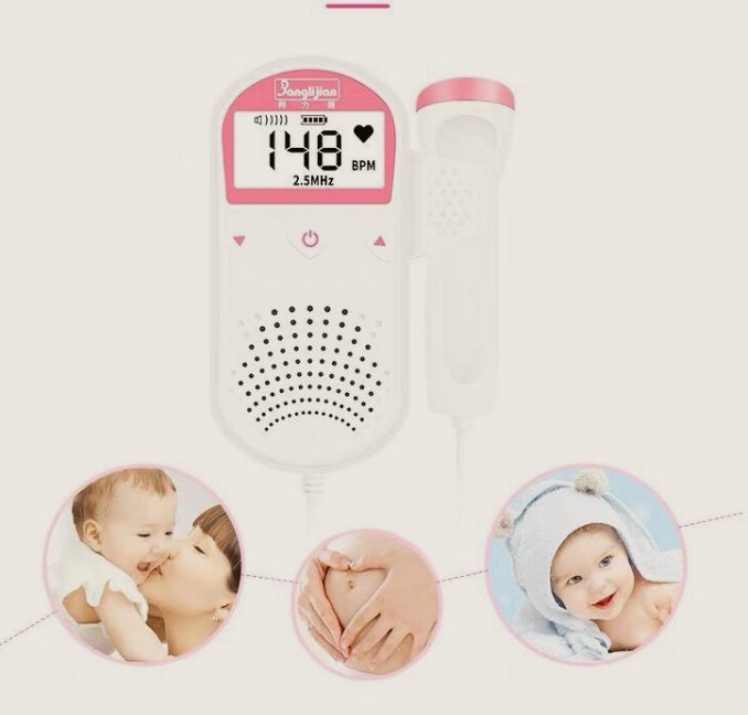 Fetal Heart Rate Monitor Home Pregnancy Baby Fetal Sound Heart Rate Detector null