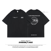 Letter Print Men's Loose-fitting Casual Short-sleeve