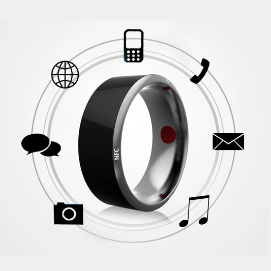 Smart Ring Wearable Device Multifunctional Black High-tech null