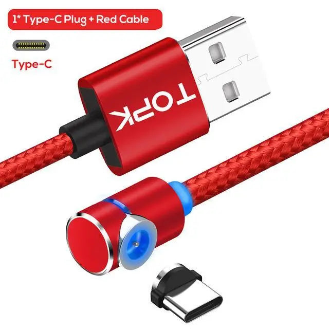 Magnetic Cable Micro Usb Cable 360 Degree Rotate Magnetic Charge Phone Charging Cord Wire null