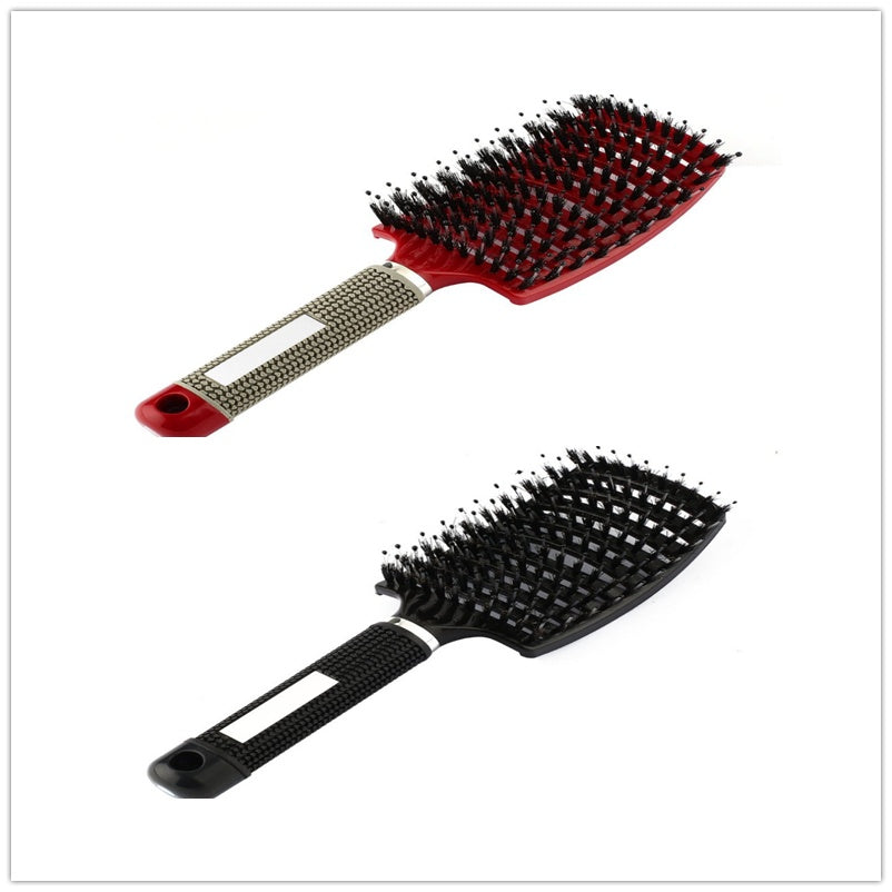 Hairbrush Anti Klit Brushy Haarborstel Women Detangler Hair Brush Bristle Nylon Scalp Massage  Teaser Hair Brush Comb null