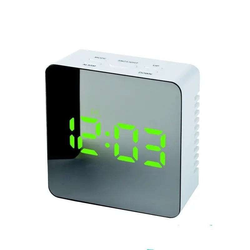 Digital LED multi-function mirror clock null