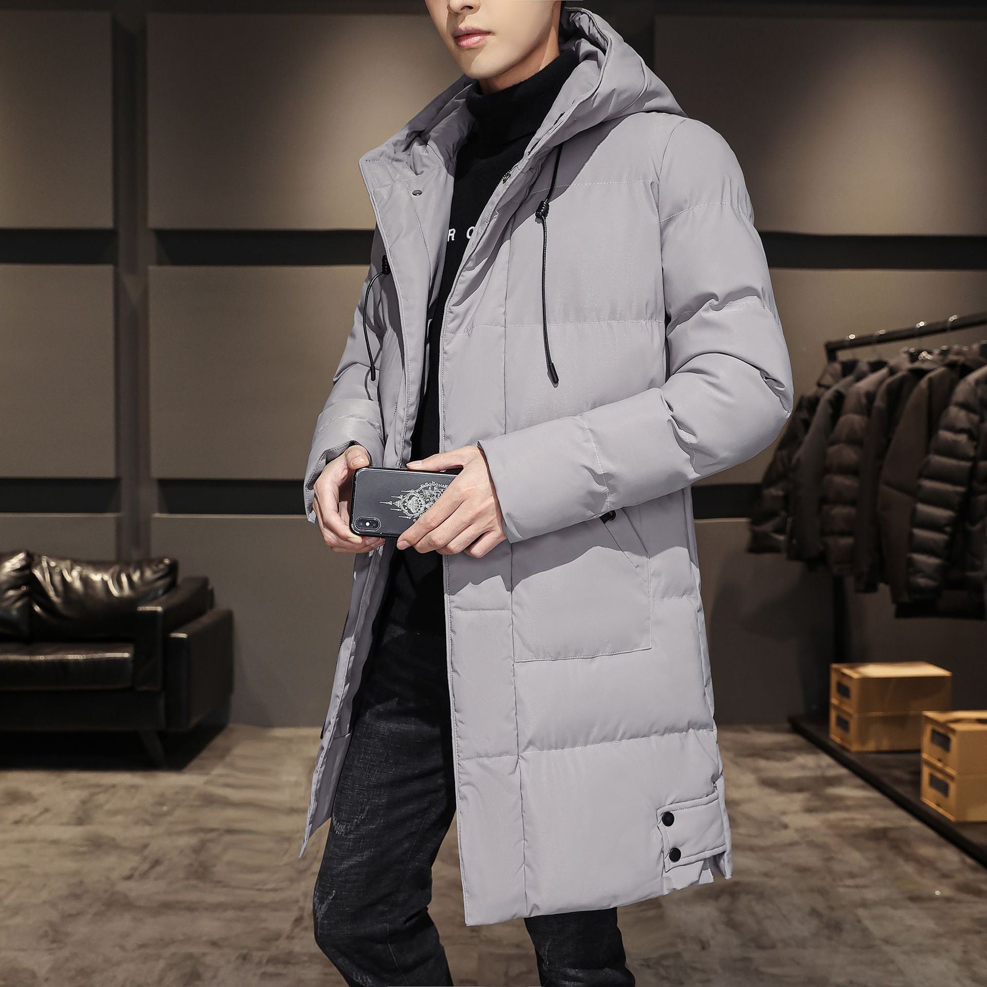 Fashionable And Handsome Thickened Work Clothes Cotton Coat Winter Clothing Down Men null