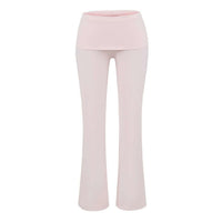 Low-rise Flared Jeans With A Turned-up Hem For A Slimming Look, Womens