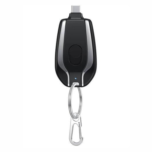 1500mAh Mini Power Emergency Pod Keychain Charger With Type-C Ultra-Compact Mini Battery Pack Fast Charging Backup Power Bank - Update Avenue 