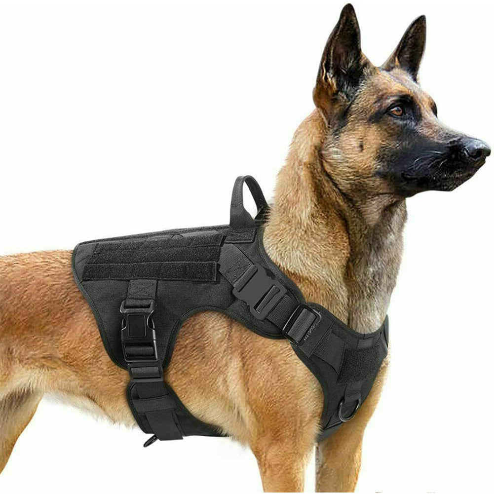 Military Tactical Dog Harness German Shepherd Adjustable Pet Dog Back null