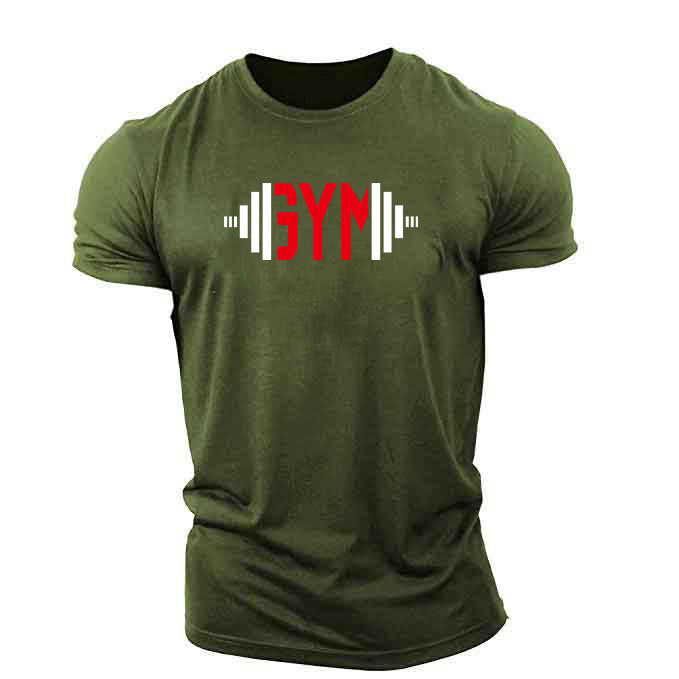 Popular Male Style GYM Muscle Brother Short Sleeves null