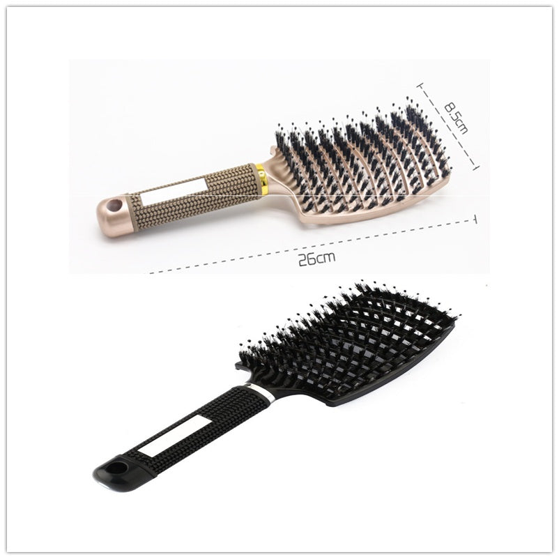 Hairbrush Anti Klit Brushy Haarborstel Women Detangler Hair Brush Bristle Nylon Scalp Massage  Teaser Hair Brush Comb null