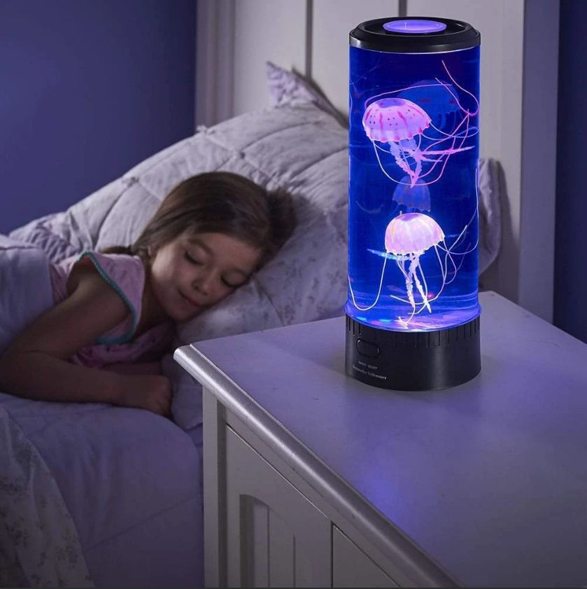 LED Jellyfish Aquarium Lamp Night Light USB Powered null