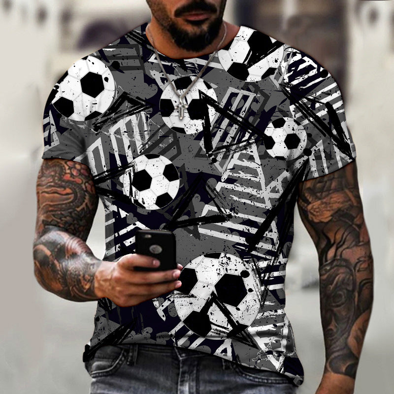 Football 3D Printed Men's T-shirt