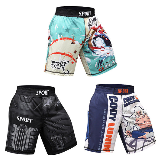 Men's Gym Jiu Jitsu Sanda Shorts null