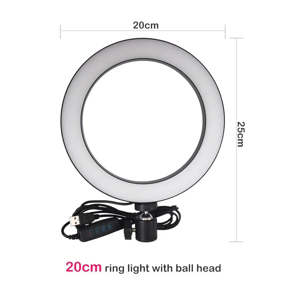 Compatible with Apple, Tripod Fill Light Live Bracket Beauty Light Set Ring Light null