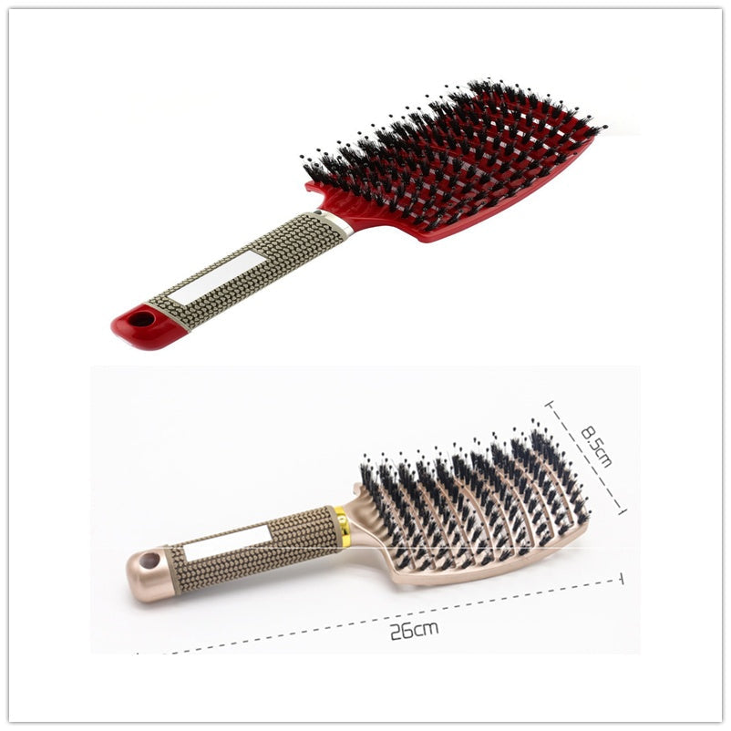 Hairbrush Anti Klit Brushy Haarborstel Women Detangler Hair Brush Bristle Nylon Scalp Massage  Teaser Hair Brush Comb null