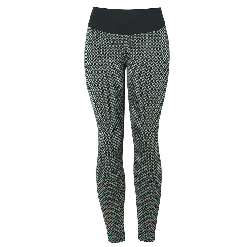 Plaid Leggings Fitness Yoga Pants Women's Seamless High Waist Breathable Gym Leggings null