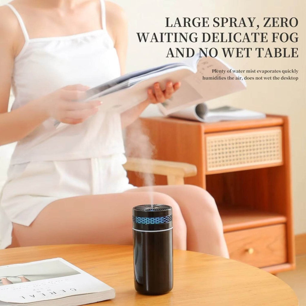 250ML Car Air Humidifier Portable Mini Spray Mist Humidifier With LED Light USB Powered Essential Difffor Bedroom And Travel - Update Avenue 