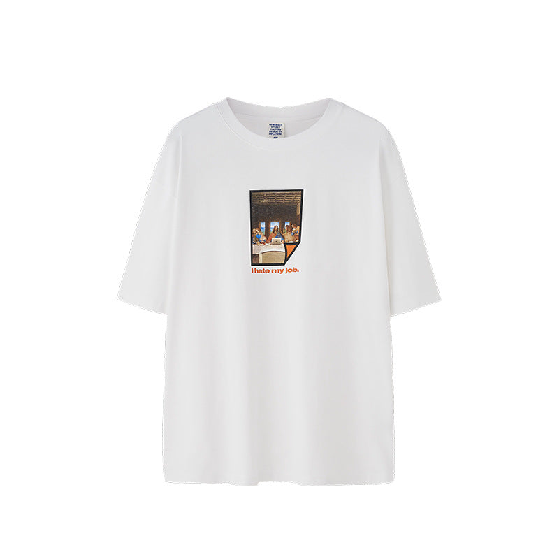 Loose Men's Round Neck Top