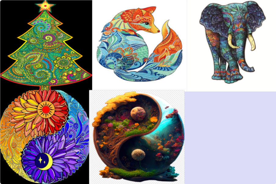 Each Piece Is Animal Shaped Christmas Gift Colorful Elephant Turtle Wooden Jigsaw Puzzles null