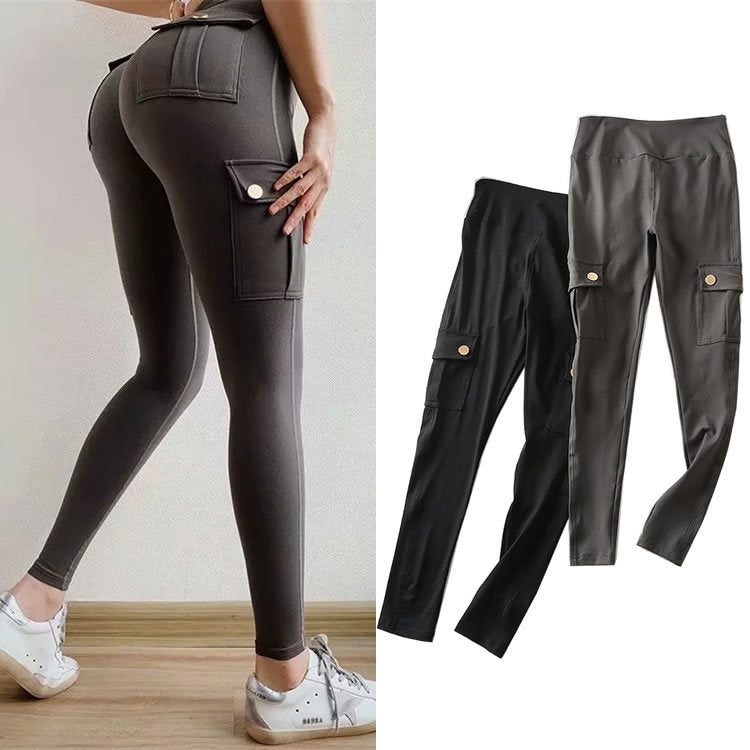 Skinny slim high elastic gym pants null