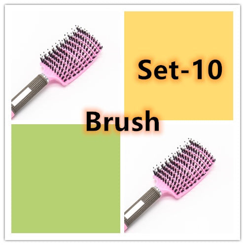 Hairbrush Anti Klit Brushy Haarborstel Women Detangler Hair Brush Bristle Nylon Scalp Massage  Teaser Hair Brush Comb null