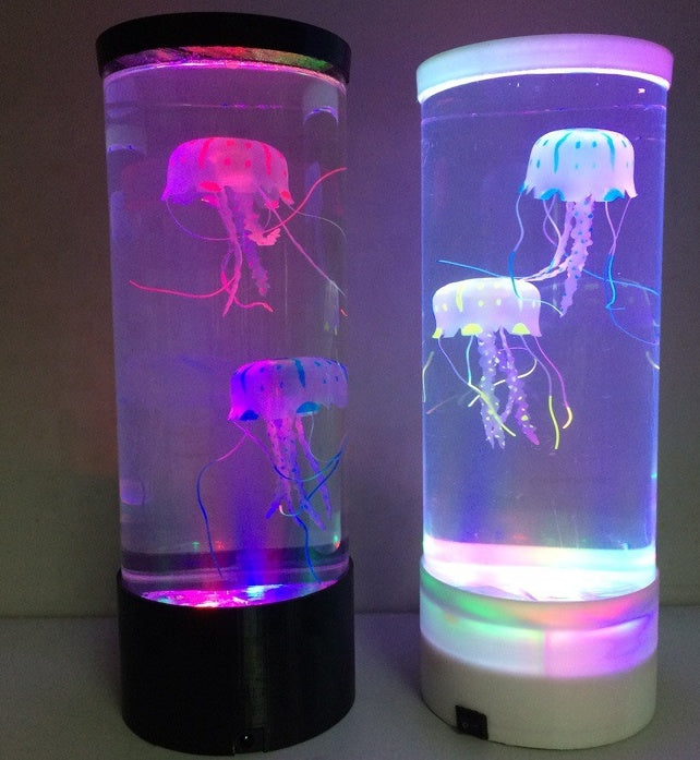 LED Jellyfish Aquarium Lamp Night Light USB Powered null